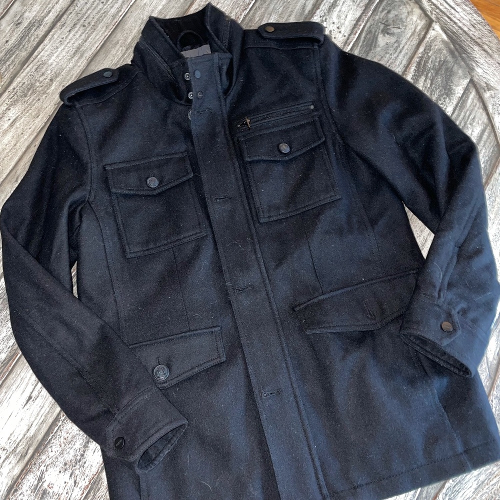 GUESS Mens Dress Coat